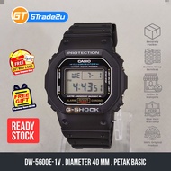 Original G Shock Men DW-5600E-1V DW5600E-1V Digital Petak Basic Keanu Reeves Watch Black Resin Band watch for man