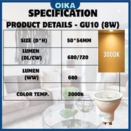 [SIRIM] MEGAMAN LED GU10 Dimmable / Non-Dimmable Spotlight Tracklight Downlight Bulb