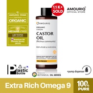 น้ำมันละหุ่ง ออร์แกนิก สกัดเย็น ธรรมชาติ ปราศจากเฮกเซน 30 - 250 mL Castor Oil Certified Organic Virg