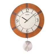 [Powermatic] Seiko QXA241A Wooden Case Pendulum Analog Wall Clock QXA241