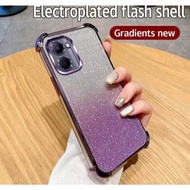Color Edge Case For VIVO Y03 Y03T Y18 Y28S Y02 Y02A Y02T Y15S Y01 Y01A Y16 Y02S 2in1 Glitter Frilly 
