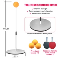 Wood Table Tennis Practice Trainer Racket Game Movement Soft Shaft Training Machine Elasticity Kid Adult Ping Pong Practice