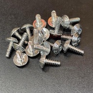 SKRU SCREW COVERSET SCREW M5X16 ALLEN KEY SILVER/GOLD/TITANIUM