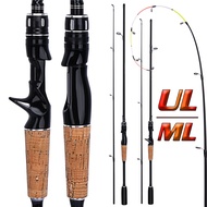 FRRTC Spinning Baitcasting Fishing Rod Ultra Light Fishing UL ML Rod (1.65M/1.80M)