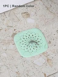 1 Pieza Filtro de pelo de color aleatorio, Filtro anti-obstrucción para el lavabo, tapón de drenaje para bañera / ducha, Tapón de silicona Deodorant de cocina, cubierta del desagüe del piso