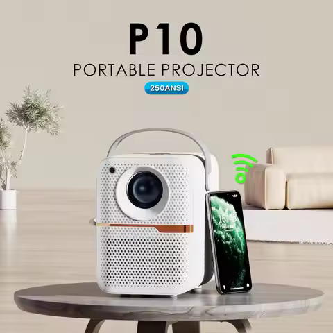 FOCABO Projector P10 4K Android 14 Dual Wifi6 250ANSI Allwinner H713 BT5.0 1080P 1280*720P Home Cine