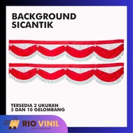 Sicantik Background FLAG (7.3 METERS) 10 WAVES