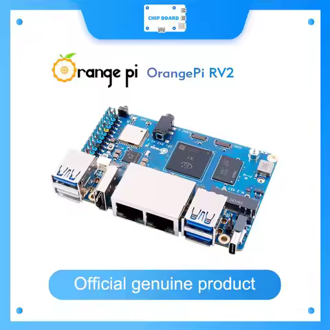 Orange Pi RV2 RAM Single Board Computer DDR4 8-Core RISC-V 2TOPS AI CPU WiFi BT5.0 BLE M2 PCIE SSD M