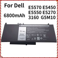 HOT SALE G5m10 Laptop Battery For Latitude E5570 E5450 E5550 E5270 3160 7.4V 51Wh Laptop Parts & Acc