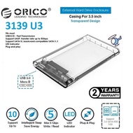 Orico 3139U3 TRANSPARENT Hard Drive ENCLOSURE 3.5 Inch SATA To USB 3.0