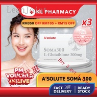 (BUY 3 FREE 1) Asolute Soma300 300mg L-Glutathione Plus for Skin Whitening (30s)