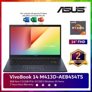 Asus VivoBook 14 M413D-AEB454TS 14'' FHD Laptop Bespoke Black Ryzen 7 3700U, 8GB, 512GB SSD, ATI, W10, HS