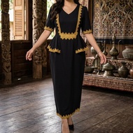 BORNEO DRESS PEPLUM DRESS LONG BORNEO DRESS DINNER DRESS KAAMATAN DRESS KADAZANDUSUN DRESS