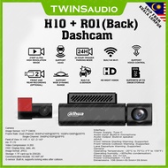 Dahua H10 + R01 (Back)Dashcam Camera 2160P ultra high resolution image 24-hours parking monitoring w
