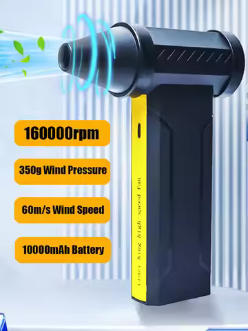 160000RPM Jetdry Blower 10000mAh Electric Air Blower F16 Mini Turbo Jet Fan Powerful Air Duster Wind