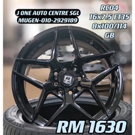 NEW RIM 16 INCH RAYSCLUB RC04 FOR MYVI ALZA WIRA WAJA GEN2 PERSONA VIOS YARIS CITY JAZZ