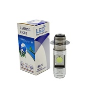 หลอดไฟหน้า LED มอเตอร์ไซค์ ขั้วกลม2จุด H2/H6/P15D/T19 ไฟAC 9V-85V honda wave 110i MOTO