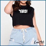 ▥ ◰ ◩ Plus Size Top Muscle Tee Croptop XL Sleeveless Sando Women Tops by Lovemichcollections