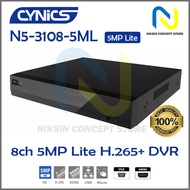 Cynics N5-3108-5ML 8ch 5MP-Lite H.265+ DVR