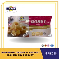 Donat Lembut Gebu Frozen NANI'S I 8PCS I MINIMUM ORDER 4 PAKET I I FREE Gula Icing I Donut Frozen