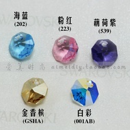 Austrian Crystal Beads Swarovski 6401 Beads Octagonal Piece Pendant diy Handmade Beaded Necklace Acc