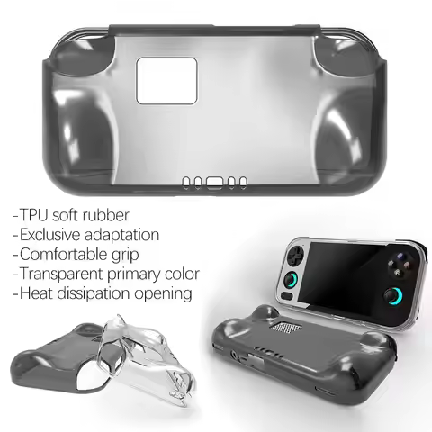 TPU Protective Case For Ambernick RG 476H | Shock-Absorbent Ventilated Back | Ergonomic Grip Clear/T