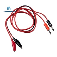 (R) Alligator Clip to Banana Plug Probe Cable Test Lead 90cm 3Ft