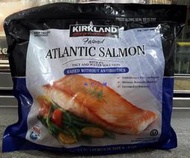 美兒小舖COSTCO好市多代購～KIRKLAND 鮭魚排-鮭魚中段切段(1.36kg/包)去皮去骨.真空包裝