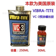 American ND Vibra-tite VC-3 Screw Glue Red Screw Glue 30CC Pre-Coated Glue