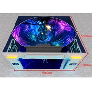 3D Trek Mata Telanjang Pawagam 9D Somatosensori Imersif Holografik Interaktif Tayangan 7D Skrin Glob