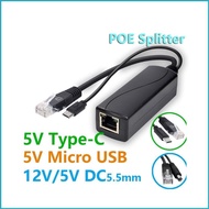 Utake 48V POE Splitter to 5V Power Over Ethernet Splitter IEEE802 3af for camera