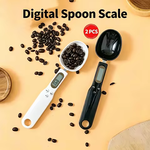 Mini Spoon Scale Digital Kitchen Scale Electronic LCD Food Scale 0.1-500g Cooking Flour Milk Coffee 