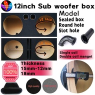 Sub woofer box 12 inch carpet set , 1inch-15mm speaker box carpet set ,round hole- straight hole  WJT 12inch woofer set