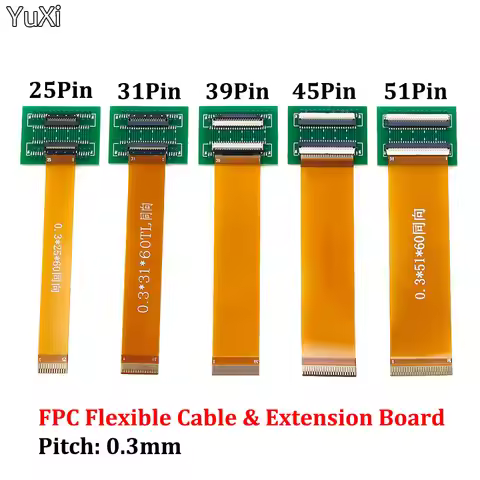 YUXI 1PCS 25 31 39 45 51 Pin 0.3mm Pitch Extension Board Connector Adapter with FFC FPC Flexible Fla
