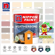 18 LITER   NIPPON PAINT WEATHERBOND / Exterior Paint  /  Cat Rumah Luar