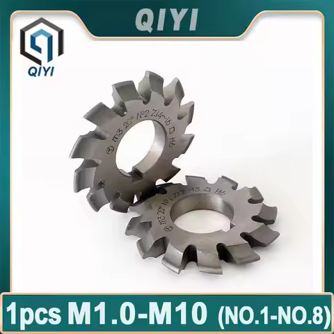 1PCS M0.5 M0.75 M1 M1.25 M1.5 M2 M2.5 M3 M4 M5-M10 Modulus PA20 Degrees NO.1-NO.8 HSS Gear Milling C