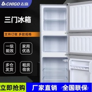 Mini Refrigerator Refrigerator Home Dormitory Refrigerated Chigo Small L Rental Frozen Mini Three Doors78-182 TOYS