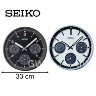 100% ORIGINAL SEIKO Quartz Lumibrite Thermometer Hygrometer Wall Clock QXA823 (QXA823K, QXA823S) [Ja