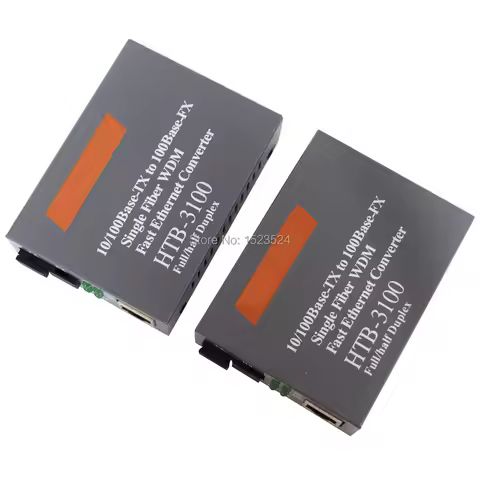 Htb-3100 Optical Fiber Media Converter Fiber Transceiver Single Fiber Converter 25km SC 10/100M Sing