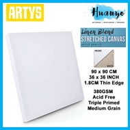 Artys Artist Stretch Canvas 380gsm Cotton Linen Blend Mixed ](90X90cmX1.8CM /36x36x0.7Inch/3x3 Feet)