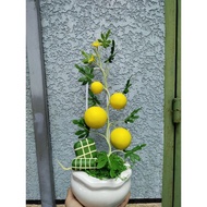 Clay cantaloupe pot 38cm high