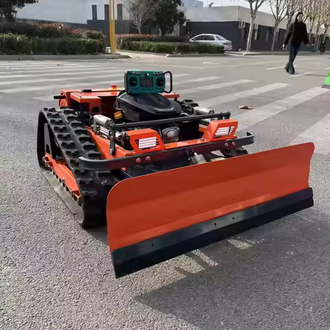 Lawn Mower with Snow Shovel Multi-functional 500mm cutting width and 20-150mm Height Adjustable for 
