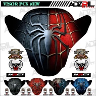 Winshield HONDA PCX 160 visor Sticker NEW SPIDERMAN Symbol 1,2, And 3 (048)/Winshield Sticker SUPER Hero Image/Winshield Sticker ARVEL Image/Winshield Sticker Cool Image/Character visor Sticker