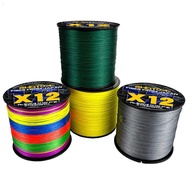 GHOTDA 300M 12 Strands Braided Fishing Line PE Line Durable Zero Stretch Fishing Line Braided Line