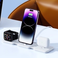 Folding 3-in-1 Wireless Charger Mobile Earphones Watch Multifunctional Wireless Charger