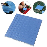 [Wjt] Blue 100mmx100mmx1mm GPU CPU Heatsink Cooling Thermal Conductive Silicone Pad [hot sale]