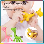 Soft silicone GIRAFFE-SHAPED BABY BITE TOY