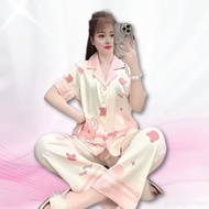 [Hot Pajama]Jiang Jiang's Latin Silk Pajama Set 1st Class Latin Silk Super Soft and Cool Labubu