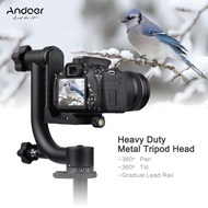 Andoer Heavy Duty Metal Panoramic Gimbal Tripod Head with Arca-Swiss Standard Quick Release Plate Al