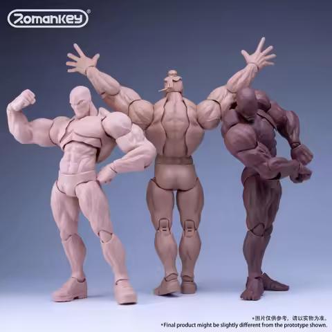 In Stock Romankey UMS003 1/12 Gangster Super Flexible Joint Body 18cm Strong Muscular Man Soldier Mo